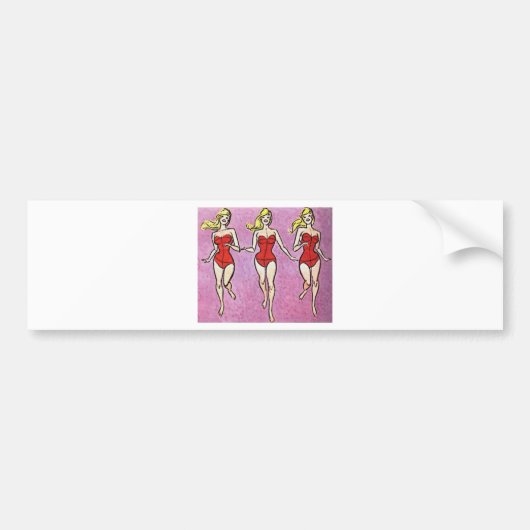 Bathing Beauties Bumpersticker (Voorkant)
