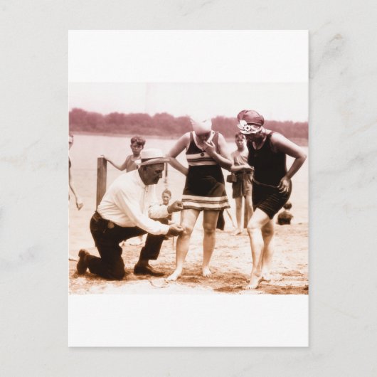 Bathing Beauties uit de jaren 20 Briefkaart (Voorkant)