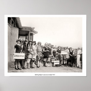  Bathing Beauty Beach kostuumwedstrijd 1947 Poster