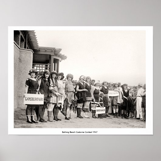  Bathing Beauty Beach kostuumwedstrijd 1947 Poster (Voorkant)