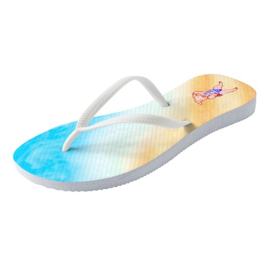 Bathing Beauty Beach Pig Teenslippers (Schuin)