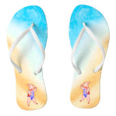 Bathing Beauty Beach Pig Teenslippers (Voetbed)