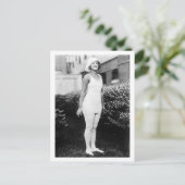 Bathing Beauty, begin jaren 1900 Briefkaart (Staand voorkant)