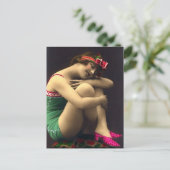 Bathing Beauty in Green Briefkaart (Staand voorkant)