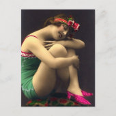 Bathing Beauty in Green Briefkaart (Voorkant)