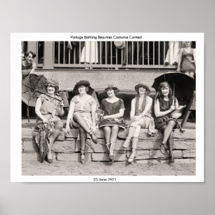  Bathing Beauty Kostuum Contest 25/6/1921 Poster