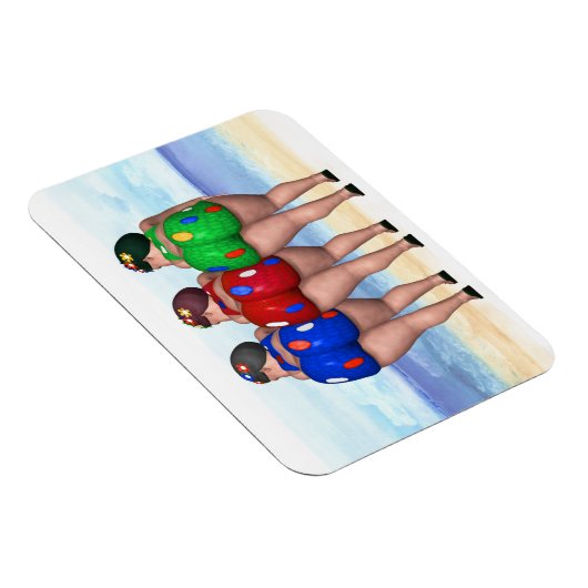 Bathing Beauty Magnet Magneet (Rechterzijde)