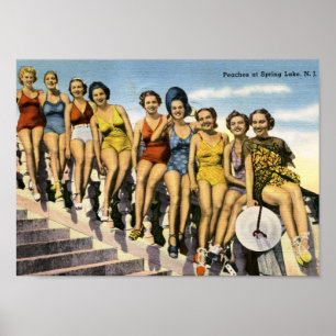 Bathing Beauty Peaches, Spring Lake  Poster