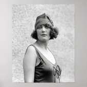 Bathing Beauty Portrait, 1922.  foto Poster (Voorkant)