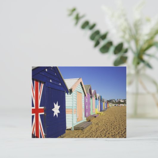 Bathing Boxes, Middle Brighton Beach, Port Briefkaart (Staand voorkant)