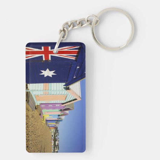 Bathing Boxes, Middle Brighton Beach, Port Sleutelhanger (achterkant)