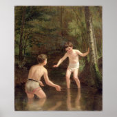 Bathing Boys, 1873 Poster (Voorkant)