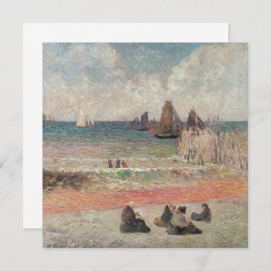 Bathing Dieppe van Paul Gauguin,  fijne kunst (Voorkant / Achterkant)