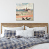 Bathing Dieppe van Paul Gauguin, fijne kunst Canvas Afdruk (Insitu (Slaapkamer))