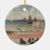 Bathing Dieppe van Paul Gauguin,  fijne kunst Keramisch Ornament (Voorkant)