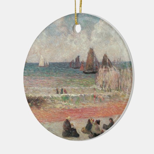 Bathing Dieppe van Paul Gauguin,  fijne kunst Keramisch Ornament (Links)