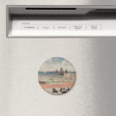 Bathing Dieppe van Paul Gauguin,  fijne kunst Magneet (Insitu (Vaatwasser))