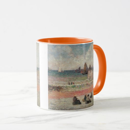 Bathing Dieppe van Paul Gauguin,  fijne kunst Mok (Voorkant rechts)