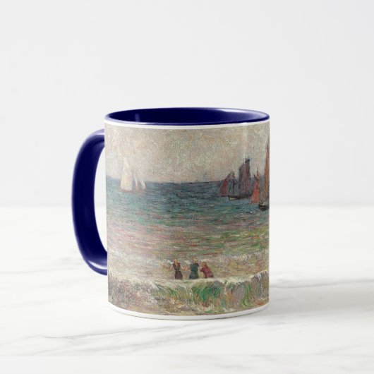 Bathing Dieppe van Paul Gauguin,  fijne kunst Mok (Voorkant links)