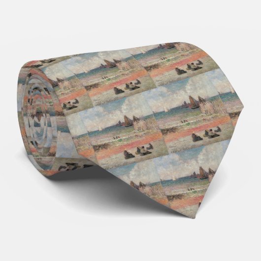 Bathing Dieppe van Paul Gauguin,  fijne kunst Stropdas (Opgerold)