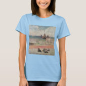 Bathing Dieppe van Paul Gauguin,  fijne kunst T-shirt (Voorkant)