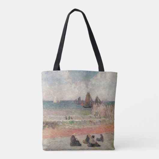 Bathing Dieppe van Paul Gauguin,  fijne kunst Tote Bag (Achterkant)