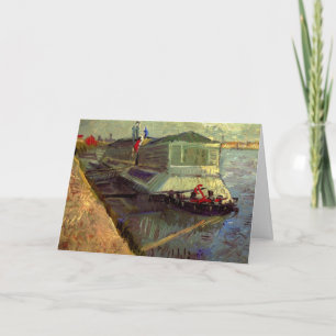 Bathing Float on Seine Asniere door Vincent van Go Kaart