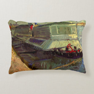 Bathing Float op de Seine Asniere door Vincent van Decoratief Kussen