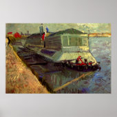 Bathing Float op de Seine Asniere door Vincent van Poster (Voorkant)