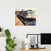 Bathing Float op de Seine bij Asniers, Poster (Thuiskantoor)