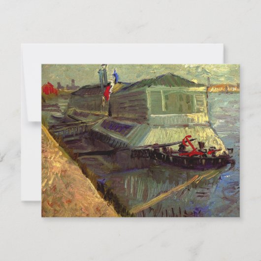 Bathing Float op Seine Asniere door Vincent van Go (Voorkant)