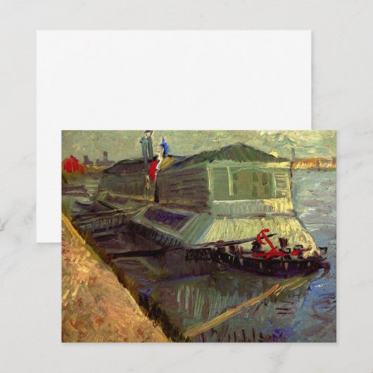 Bathing Float op Seine Asniere door Vincent van Go (Voorkant / Achterkant)