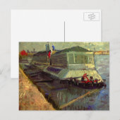 Bathing Float op Seine Asniere door Vincent van Go Briefkaart (Voorkant / Achterkant)