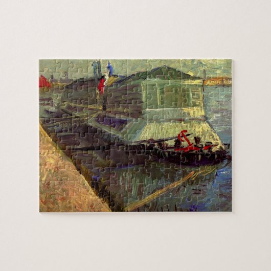 Bathing Float op Seine Asniere door Vincent van Go Legpuzzel (Horizontaal)