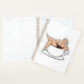 Bathing in coffee - Cute and curvy Planner (Display)