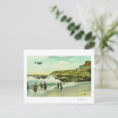 Bathing Scene in La Jolla Beach San Diego, CA Briefkaart (Staand voorkant)