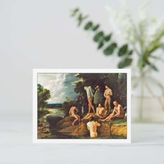 Bathing Scene van Michael Swerts Briefkaart (Staand voorkant)