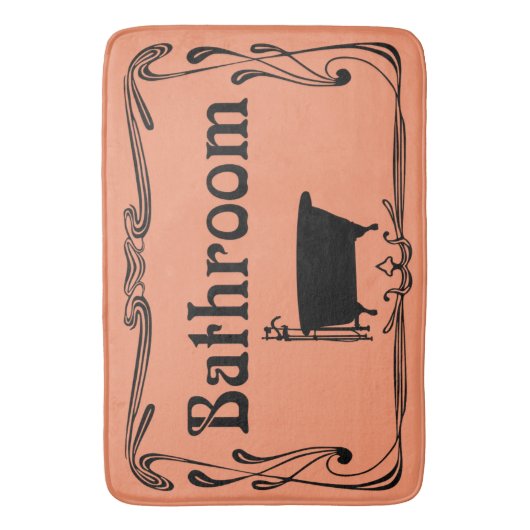 Bathmat badkamer sleepbaars zwart badmat (Voorkant Verticaal)