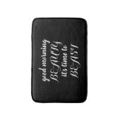 Bathmat - Beauty Beast Black Badmat (Voorkant Verticaal)