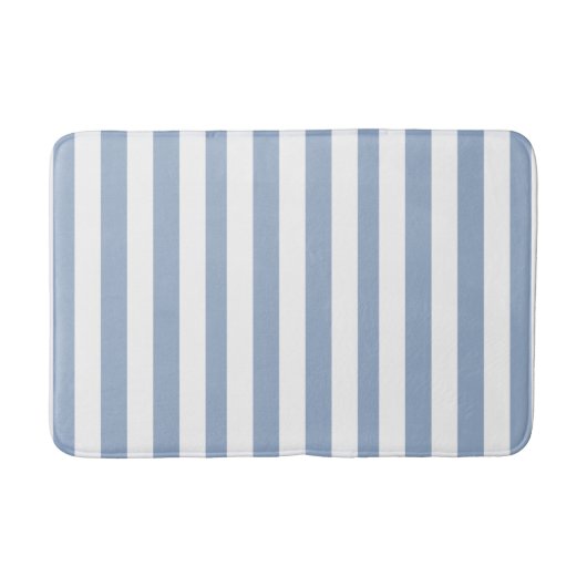 Bathmat Blue & White Stripe Badmat (Voorkant)