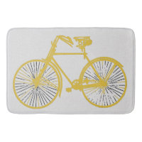 Bathmat Goudgele fiets
