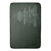 Bathmat-groene boomkerst badmat (Voorkant Verticaal)