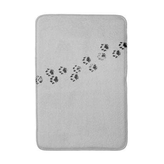 BATHMAT - KAT PIJLPRINTS/TRACKS BADMAT (Voorkant Verticaal)