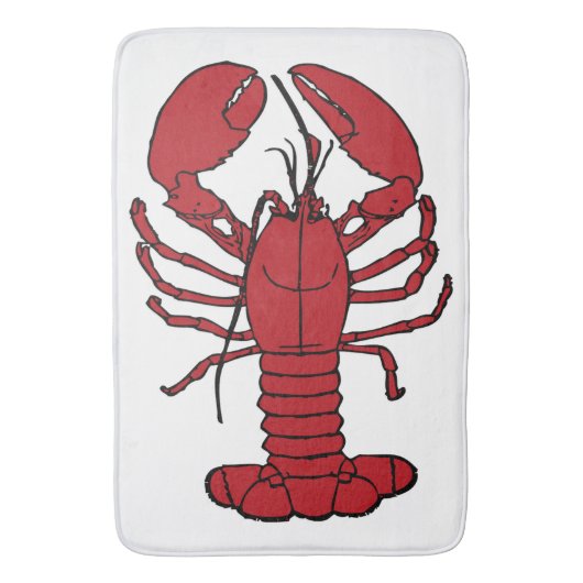 Bathmat Lobster-vuurtoren Badmat (Voorkant Verticaal)