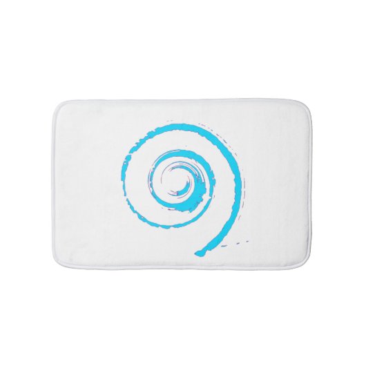 Bathmat met abstract zee scheluwtouw badmat (Voorkant)