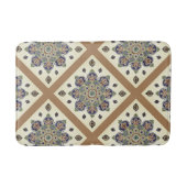Bathmat met medallion trellis print badmat (Voorkant)
