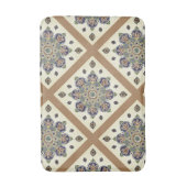 Bathmat met medallion trellis print badmat (Voorkant Verticaal)