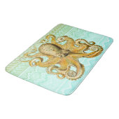 Bathmat Retro Gold Octopus pastelgolf Badmat (Gekanteld)