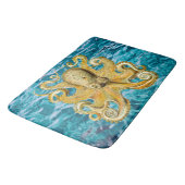 Bathmat Retro Gold Octopus water Badmat (Gekanteld)