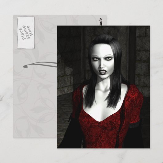  Bathory Gothic Art Briefkaart (Voorkant / Achterkant)